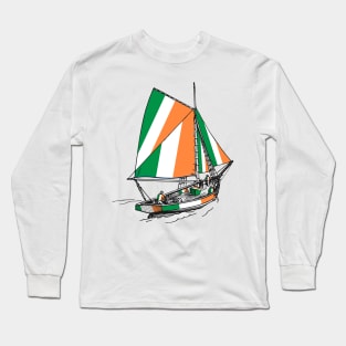 Ireland Standing with Ireland Ship - Sailor Team of Ireland Pride (St Patrick Day) Long Sleeve T-Shirt